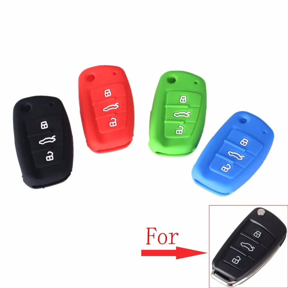 KEYYOU Silicone 3 Buttons Key Folding Cover Fob Shell Holder For Audi A3 A4 A6 A8 TT Protector Car Key Bag Case
KEYYOU Silicone 3 Buttons Key Folding Cover Fob Shell Holder For Audi A3 A4 A6 A8 TT Protector Car Key Bag Case