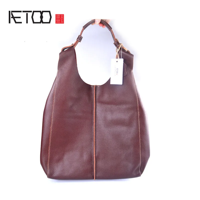 AETOO Genuine Leather Women's Bunny Cowboy Bag Japanese Style Large Capacity Cloak Pack Bag Handbag Shoulder Bag
AETOO Genuine Leather Women's Bunny Cowboy Bag Japanese Style Large Capacity Cloak Pack Bag Handbag Shoulder Bag