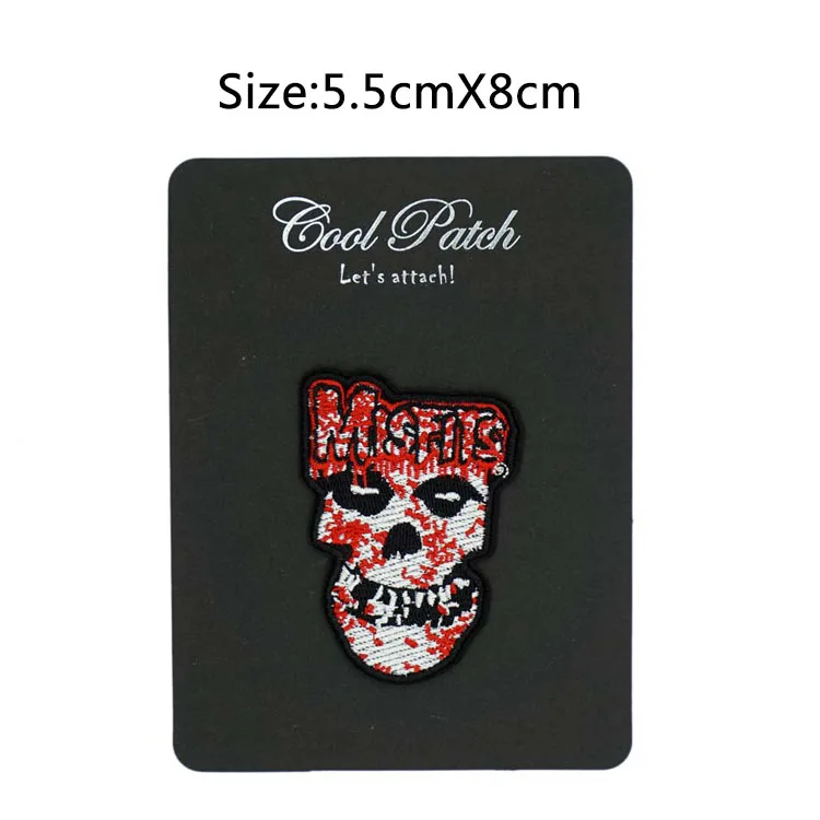 Misfits Bloody Skull Music Band LOGO Embroidered NEW IRON ON and SEW ON Patch Heavy Metal Custom design patch available
Misfits Bloody Skull Music Band LOGO Embroidered NEW IRON ON and SEW ON Patch Heavy Metal Custom design patch available