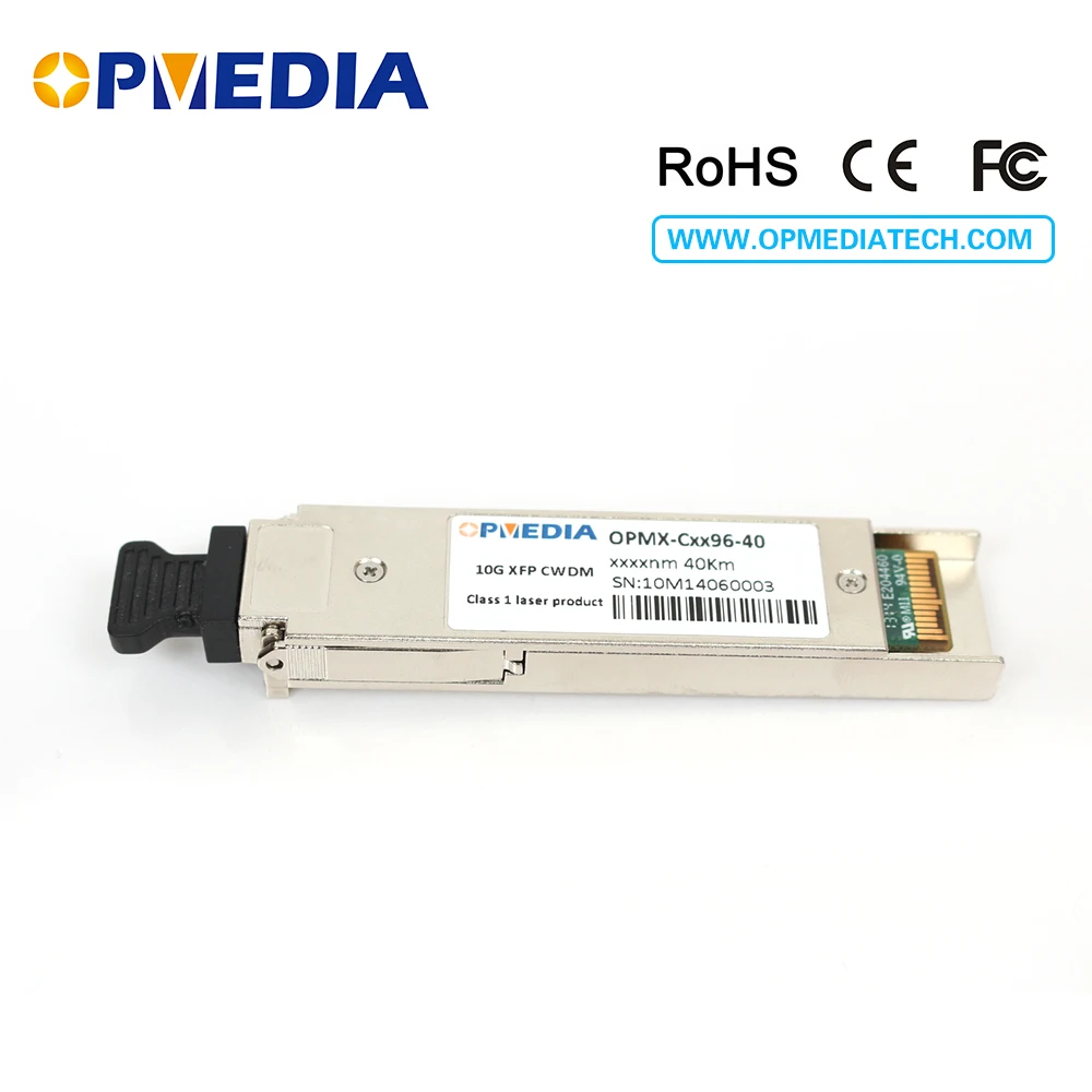 IBM compatible,10GEBASE CWDM XFP transceiver, 10G 40km 1470~1610nm XFP optical module with dual LC and DDM
IBM compatible,10GEBASE CWDM XFP transceiver, 10G 40km 1470~1610nm XFP optical module with dual LC and DDM