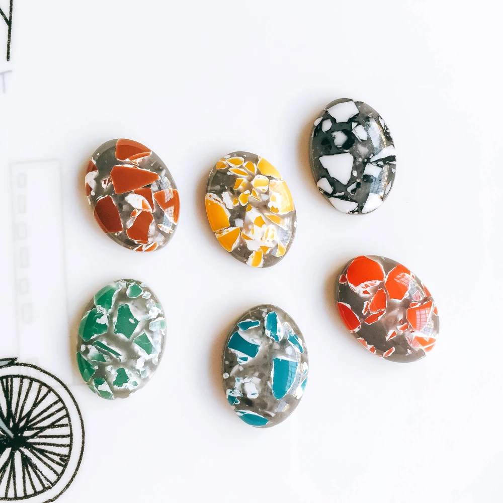 13x18mm Oval Resin Glass Cabochon Stone Fit Earring Pendant Base Jewelry Components Diy Material 40pcs
13x18mm Oval Resin Glass Cabochon Stone Fit Earring Pendant Base Jewelry Components Diy Material 40pcs