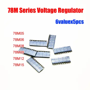 SMD 78M Series 6valuesx5pcs=30pcs Voltage Regulator TO-252 Assorted Kit 78M05 78M06 78M08 78M09 78M12 78M15
SMD 78M Series 6valuesx5pcs=30pcs Voltage Regulator TO-252 Assorted Kit 78M05 78M06 78M08 78M09 78M12 78M15