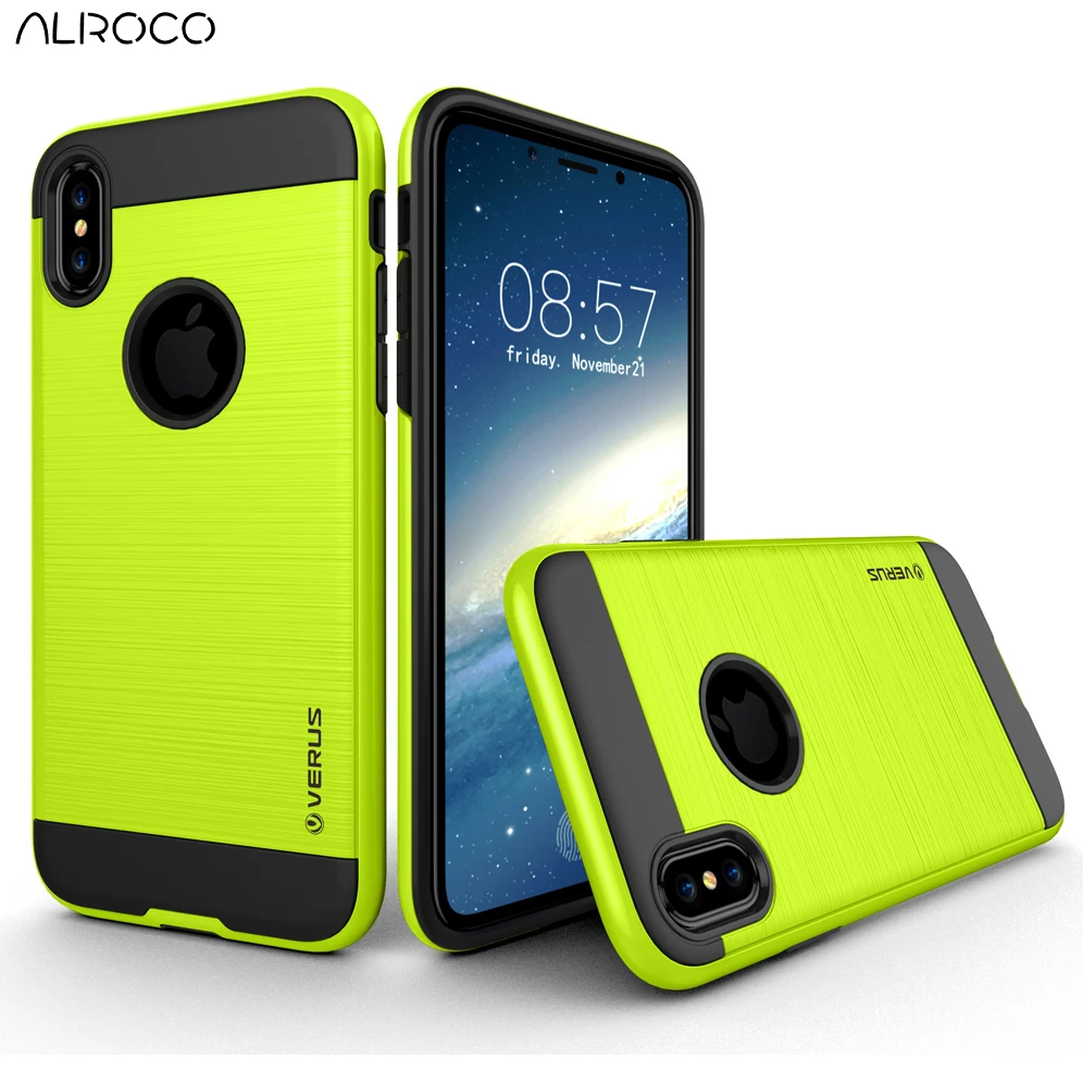 ChauLok Luxury 2 in 1 Brushed Armor Case Anti Shock Cover for iPhone 4s 5 5s SE 6 6s 7 8 Plus Hard Case for iPhone XS Max XR X
ChauLok Luxury 2 in 1 Brushed Armor Case Anti Shock Cover for iPhone 4s 5 5s SE 6 6s 7 8 Plus Hard Case for iPhone XS Max XR X