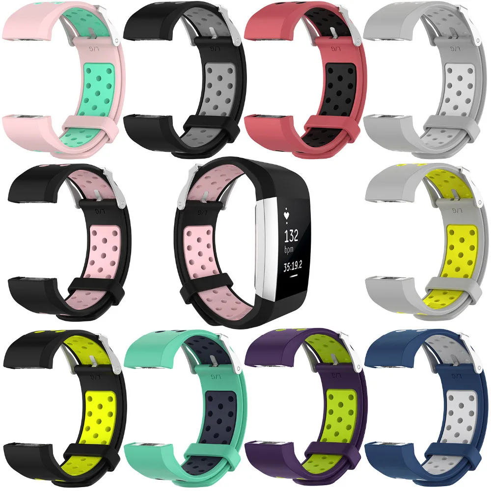 For Fitbit Charge 2 Band,Double Color Replacement Strap Silicone Bracelet for Fitbit charge 2 wristbands,Round Ventilation Hole
For Fitbit Charge 2 Band,Double Color Replacement Strap Silicone Bracelet for Fitbit charge 2 wristbands,Round Ventilation Hole