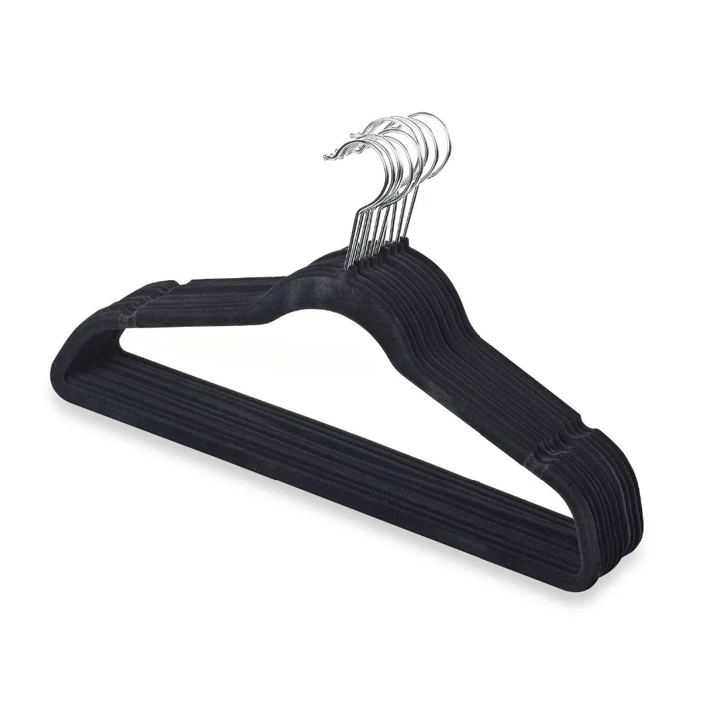 Premium Quality Space Saving Velvet Hangers with Chrome Hooks- Non Slip Suit Hangers in Black (24pcs/ Lot)
Premium Quality Space Saving Velvet Hangers with Chrome Hooks- Non Slip Suit Hangers in Black (24pcs/ Lot)
