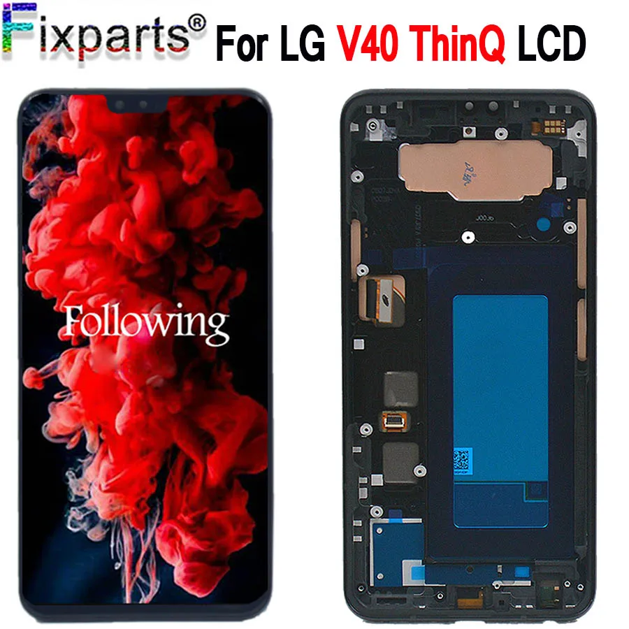 100% протестированный рабочий ЖК-экран 6 4 дюйма для LG V40 зеркальный экран цифровой