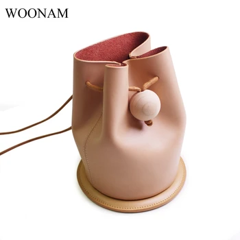 WOONAM Women Fashion Top Grain Cowhide Leather Small Bucket Bag Evening Cross-body Shoulder Bag WB205
WOONAM Women Fashion Top Grain Cowhide Leather Small Bucket Bag Evening Cross-body Shoulder Bag WB205