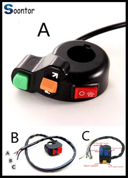 Switch Horn Turn Signals On/Off Light 12V Motorbike niversal Motorcycle for HONDA VTR1000F FIRESTORM CBR125R CBR300R CB300F FA
Switch Horn Turn Signals On/Off Light 12V Motorbike niversal Motorcycle for HONDA VTR1000F FIRESTORM CBR125R CBR300R CB300F FA