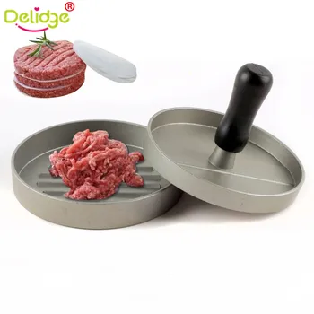 Delidge 1 Set 12 cm Hamburger Press Aluminum Alloy Round Hamburger Meat Beef Grill Burger Press Patty Maker Mold
Delidge 1 Set 12 cm Hamburger Press Aluminum Alloy Round Hamburger Meat Beef Grill Burger Press Patty Maker Mold
