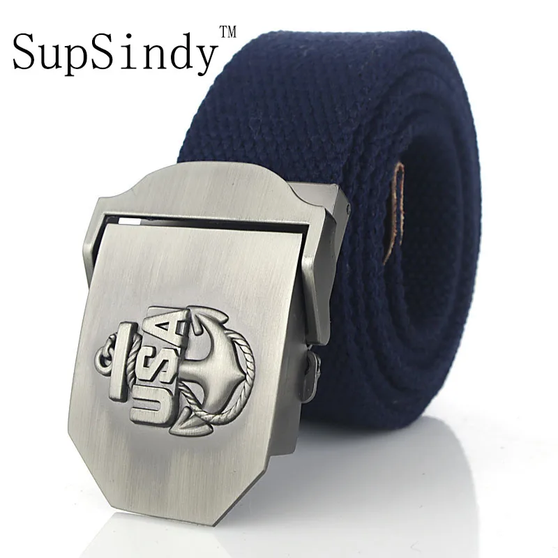 SupSindy men's Canvas belt USA Navy new metal buckle military belt Army tactical belts for Male top quality men strap Army green
SupSindy men's Canvas belt USA Navy new metal buckle military belt Army tactical belts for Male top quality men strap Army green
