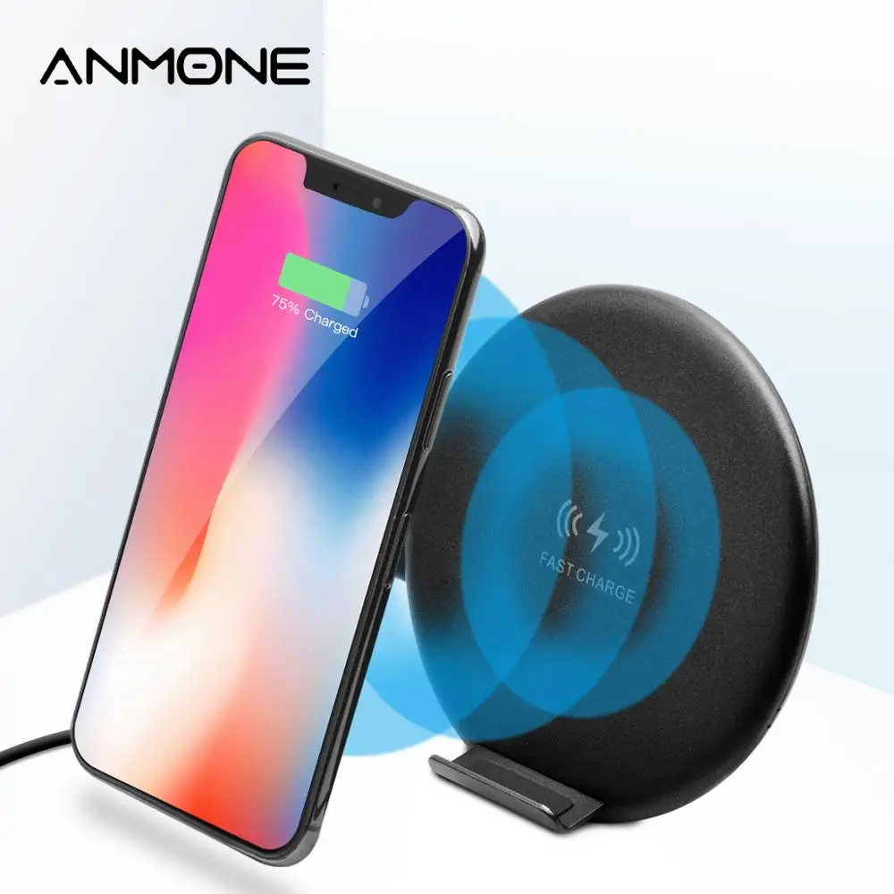 ANMONE Qi Wireless Charger Max 10W Wireless Charging for Mobile Phone Charge Cradle Dual Modes USB Phone Charger Pad
ANMONE Qi Wireless Charger Max 10W Wireless Charging for Mobile Phone Charge Cradle Dual Modes USB Phone Charger Pad