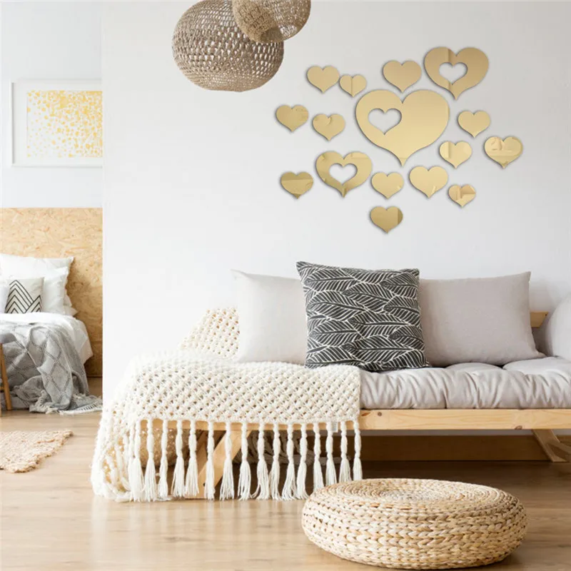 Removable 3D Mirror Love Hearts Wall Stickers DIY Wall Sticker Home Decal For Living Room Bathroom Modern Style Art Mural Decor
Removable 3D Mirror Love Hearts Wall Stickers DIY Wall Sticker Home Decal For Living Room Bathroom Modern Style Art Mural Decor