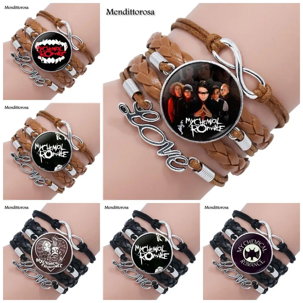 Mendittorosa Multilayer Black/Brown Leather Bracelet Bangle For Women Christmas Gift Rock Band My Chemical Romance
Mendittorosa Multilayer Black/Brown Leather Bracelet Bangle For Women Christmas Gift Rock Band My Chemical Romance