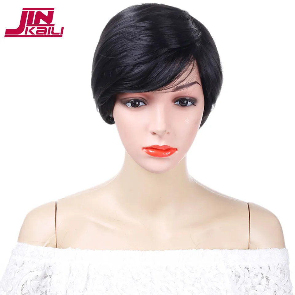 JINKAILI WIG Black Short Straight Bob Wigs with Side Bangs Heat Resistant Synthetic Cosplay Wig For Women Wigs
JINKAILI WIG Black Short Straight Bob Wigs with Side Bangs Heat Resistant Synthetic Cosplay Wig For Women Wigs
