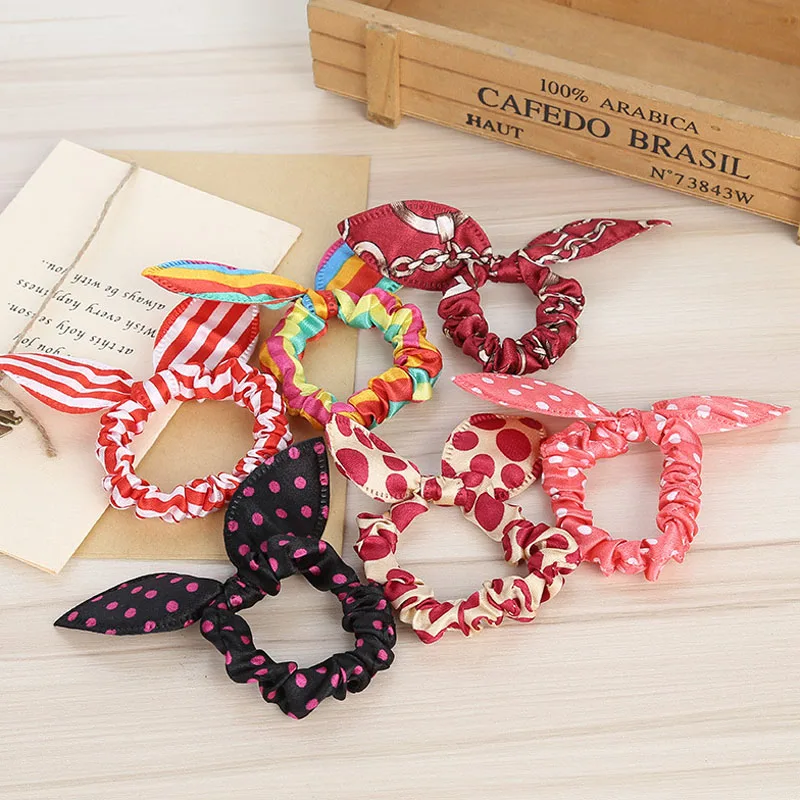 Women Girls Fashion Polka Dot Rabbit Ears Hair Rope Scrunches Elastic Rubber Band Ponytail holder Hair Accessories
Women Girls Fashion Polka Dot Rabbit Ears Hair Rope Scrunches Elastic Rubber Band Ponytail holder Hair Accessories