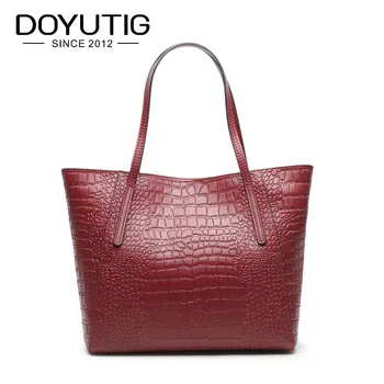 Luxury Women's Genuine Leather Big Handbag With Crocodile Pattern Lady Large Tote Bag Simple Style Female Square Big Totes F544
Luxury Women's Genuine Leather Big Handbag With Crocodile Pattern Lady Large Tote Bag Simple Style Female Square Big Totes F544