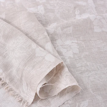 140CM Wide Floral Jacquard Beige Linen Fabric for Summer Spring Suit Dress Jacket Shirt Skirt H152
140CM Wide Floral Jacquard Beige Linen Fabric for Summer Spring Suit Dress Jacket Shirt Skirt H152