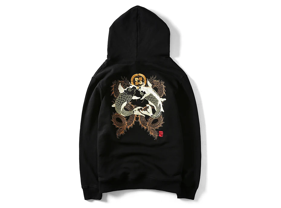 Autumn Man Hoodies Sweatshirts Fish and Dragon Embroidery Chinese Style Casual Thin Long Sleeve Streetwear
Autumn Man Hoodies Sweatshirts Fish and Dragon Embroidery Chinese Style Casual Thin Long Sleeve Streetwear