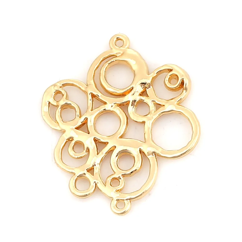DoreenBeads Zinc Based Alloy Connectors Irregular Gold Silver Tone Circle Hollow DIY Charms 33mm(1 2/8") x 28mm(1 1/8"), 10 PCs
DoreenBeads Zinc Based Alloy Connectors Irregular Gold Silver Tone Circle Hollow DIY Charms 33mm(1 2/8") x 28mm(1 1/8"), 10 PCs