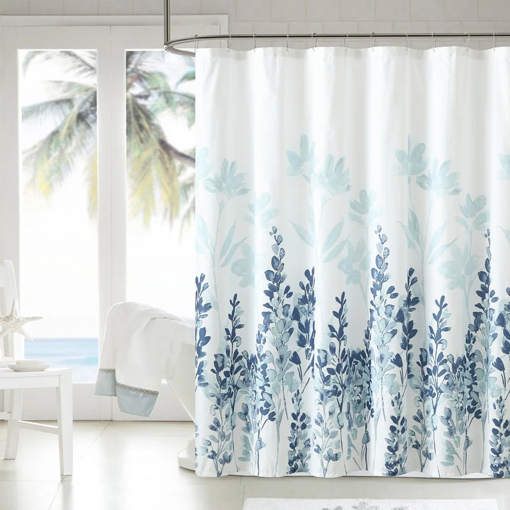 New Blue Leaf Printed Shower Curtain Waterproof Mildew Polyester Toilet Partition Curtain Bathroom Curtain with Hooks Home Decor
New Blue Leaf Printed Shower Curtain Waterproof Mildew Polyester Toilet Partition Curtain Bathroom Curtain with Hooks Home Decor