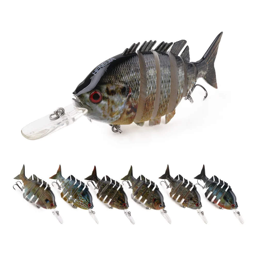 6Pcs Jointed Sections Fishing Lure 10cm 12.7g Simulation Big Segmented Isca Artificial Hard Fish
6Pcs Jointed Sections Fishing Lure 10cm 12.7g Simulation Big Segmented Isca Artificial Hard Fish