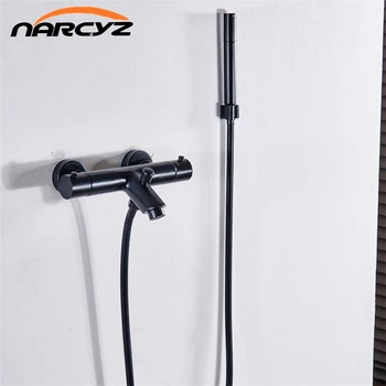 Thermostatic Faucet Shower Faucet Set Bathroom Thermostatic Faucet Black Mixer Tap W/ ABS Handheld Shower Wall Mounted XT405
Thermostatic Faucet Shower Faucet Set Bathroom Thermostatic Faucet Black Mixer Tap W/ ABS Handheld Shower Wall Mounted XT405