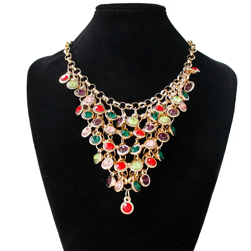 F&U Multi Different Fashion Unique Design Resin Crystal Gold Color Trendy Choker Necklace for Women
F&U Multi Different Fashion Unique Design Resin Crystal Gold Color Trendy Choker Necklace for Women