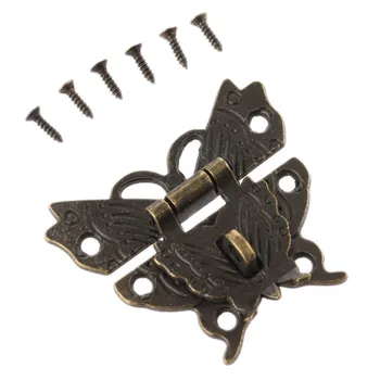 1Pc 50*43mm Antique Brass Butterfly Decorative Jewelry Gift Wooden Box Padlock Hasp Latch Hook With Screws Hardware Accessories
1Pc 50*43mm Antique Brass Butterfly Decorative Jewelry Gift Wooden Box Padlock Hasp Latch Hook With Screws Hardware Accessories