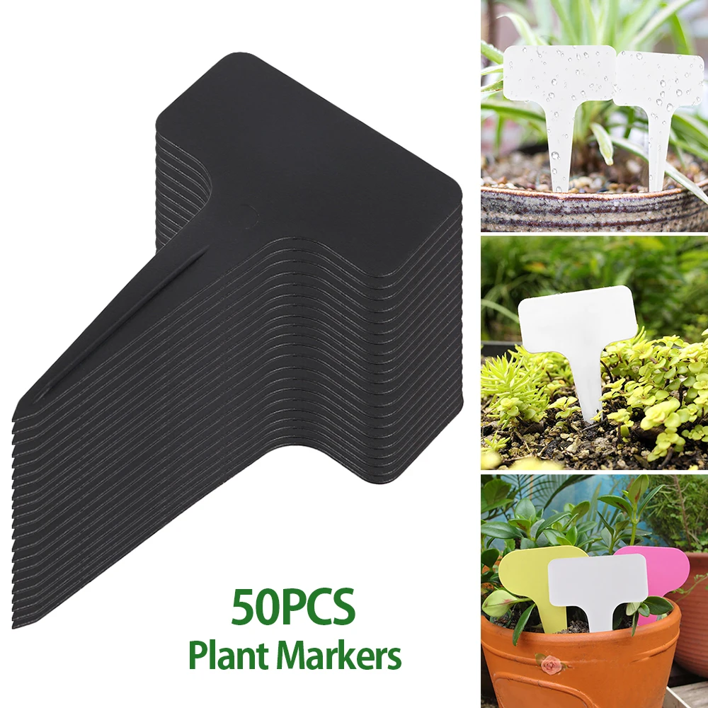 50Pcs/lot Plastic Plant T-type Tags Markers Nursery Garden Decoration Tags for Plants Flower Pot Tags Garden Supplies
50Pcs/lot Plastic Plant T-type Tags Markers Nursery Garden Decoration Tags for Plants Flower Pot Tags Garden Supplies