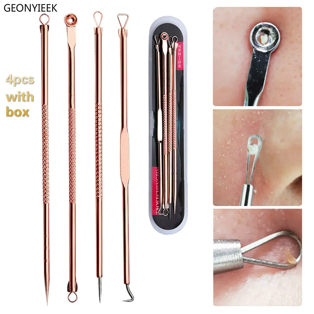 4 Pcs/Set Acne Blackhead Removal Needles Stainless Pimple Spot Comedone Cleanser Face Skin Clean Care Tools Blemish Remover
4 Pcs/Set Acne Blackhead Removal Needles Stainless Pimple Spot Comedone Cleanser Face Skin Clean Care Tools Blemish Remover