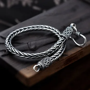 100% 925 Silver Bracelet Width 5mm Classic Wire Rope Chain S925 Thai Silver Bracelet Women Men's Jewelry Gift Charm bracelet
100% 925 Silver Bracelet Width 5mm Classic Wire Rope Chain S925 Thai Silver Bracelet Women Men's Jewelry Gift Charm bracelet