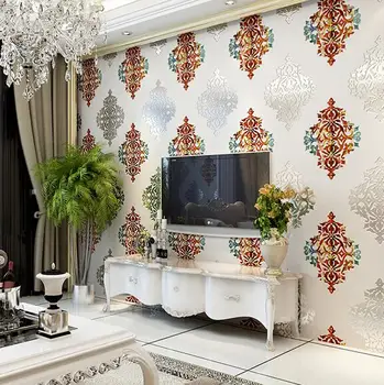 3D Luxury Damascus Background Wallpaper Living room bedroom TV wall wallpaper 3D thick non-woven wallpaper roll
3D Luxury Damascus Background Wallpaper Living room bedroom TV wall wallpaper 3D thick non-woven wallpaper roll