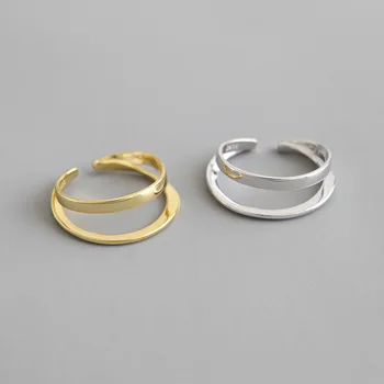 1PC Authentic S925 Sterling Silver FINE Jewelry White/ Golds Double Rows Line band ring adjust TLJ653
1PC Authentic S925 Sterling Silver FINE Jewelry White/ Golds Double Rows Line band ring adjust TLJ653