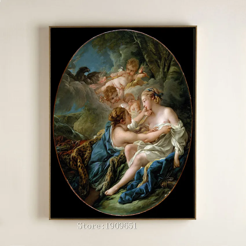 

classical religious figures nude angel woman canvas printings oil painting printed on cotton no frame home wall art decoration