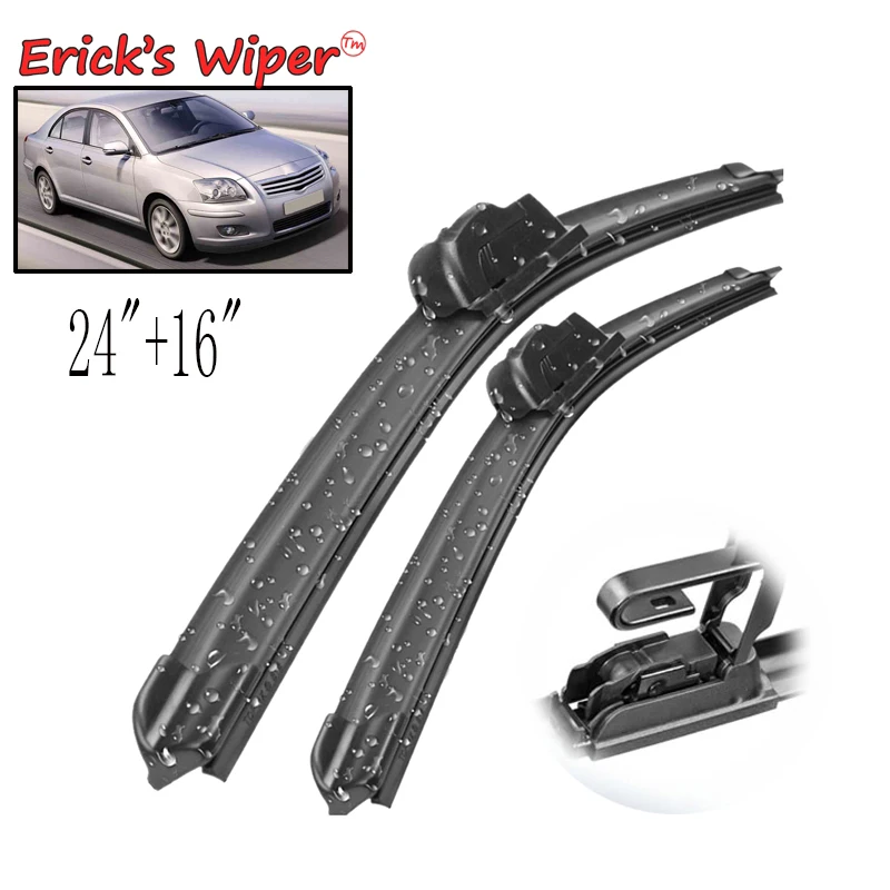 Erick's Wiper Front Wiper Blades For Toyota Avensis T250 2003-2009 Windshield Windscreen Front Window 24"+16" 
Erick's Wiper Front Wiper Blades For Toyota Avensis T250 2003-2009 Windshield Windscreen Front Window 24"+16"