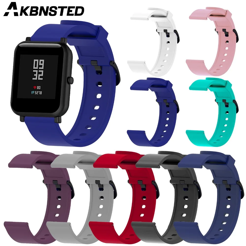 AKBNSTED Sport Silicone Strap For XiaoMi Huami Amazfit Bip Youth Band 20MM Replacement Smart Wristband Bracelet Accessories
AKBNSTED Sport Silicone Strap For XiaoMi Huami Amazfit Bip Youth Band 20MM Replacement Smart Wristband Bracelet Accessories