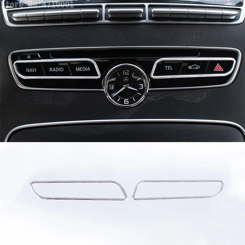 Aluminum Alloy Central Control Function Button Decorative Frame 2pcs for Mercedes Benz C-Class w205 c180 c200 glc260 2015 2016
Aluminum Alloy Central Control Function Button Decorative Frame 2pcs for Mercedes Benz C-Class w205 c180 c200 glc260 2015 2016
