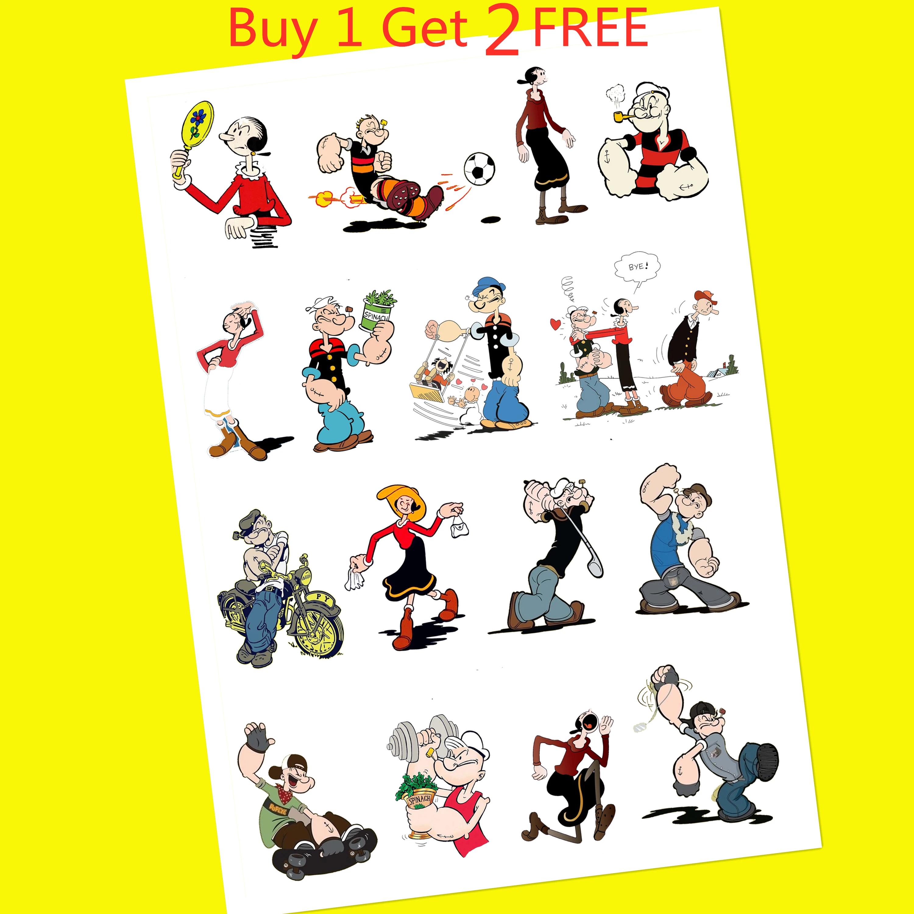 Uncut A5 the Super Mario/ Popeye Stickers without cutting Decoration DIY Ablum Diary Scrapbooking Gift For Children
Uncut A5 the Super Mario/ Popeye Stickers without cutting Decoration DIY Ablum Diary Scrapbooking Gift For Children