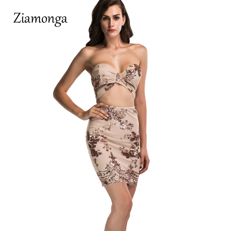 Ziamonga Sexy Women Open Front Sequin Dress 2017 Hot Sale Strapless Off Shoulder Dresses Slim 2 Pieces Women Dress High Quality
Ziamonga Sexy Women Open Front Sequin Dress 2017 Hot Sale Strapless Off Shoulder Dresses Slim 2 Pieces Women Dress High Quality