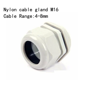 100PCS M16x1.5 IP68 Waterproof Nylon Cable Gland for 4-8mm Cable 
100PCS M16x1.5 IP68 Waterproof Nylon Cable Gland for 4-8mm Cable