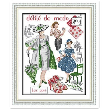 Fashion Models Embroidery Cross Set Painting 11CT 14CT Printed On Canvas Chinese Counted Cross Stitch Pattern Cross Stitch Kit
Fashion Models Embroidery Cross Set Painting 11CT 14CT Printed On Canvas Chinese Counted Cross Stitch Pattern Cross Stitch Kit