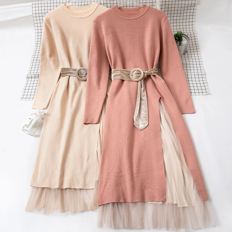 Split Sweater Dress + Mesh Skirt Two Piece Set Autumn And Winter New Foreign Suits Women 2 Piece Set Women
Split Sweater Dress + Mesh Skirt Two Piece Set Autumn And Winter New Foreign Suits Women 2 Piece Set Women