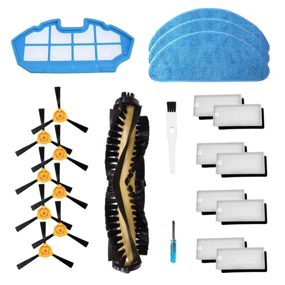 Accessories Spare parts for Cecotec Conga Excellence 990 Robot Vacuum Cleaner 1 Main brush, 8 Hepa filter, 8 side brush, 3 cloth
Accessories Spare parts for Cecotec Conga Excellence 990 Robot Vacuum Cleaner 1 Main brush, 8 Hepa filter, 8 side brush, 3 cloth