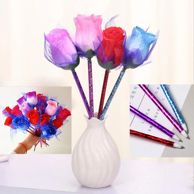 10pcs / Set Beautiful Artificial Rose Flower Pen Valentine'S Day Gift Office Decoration Rose Ball Pen
10pcs / Set Beautiful Artificial Rose Flower Pen Valentine'S Day Gift Office Decoration Rose Ball Pen