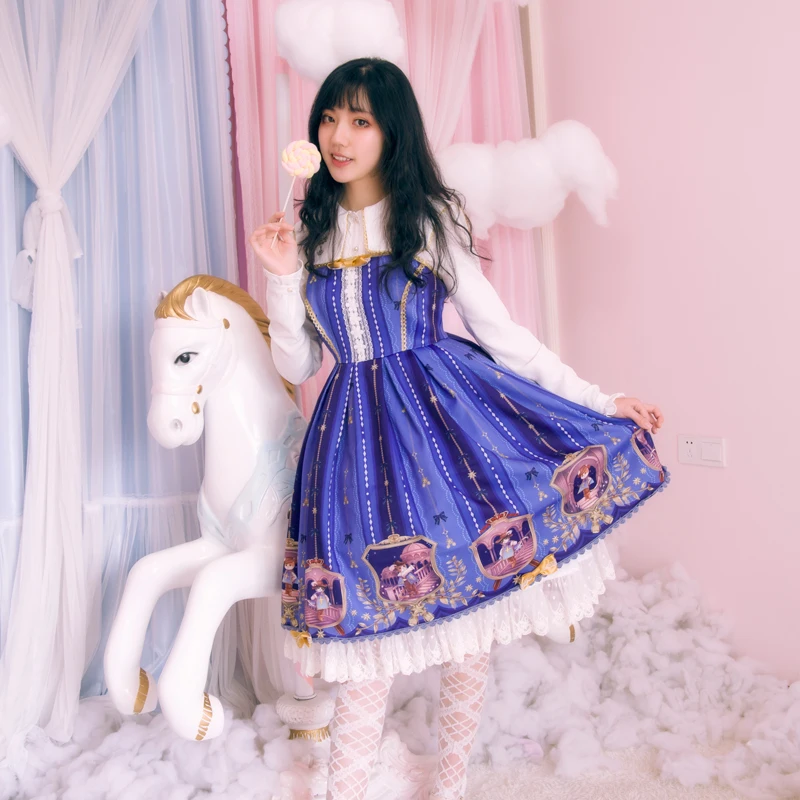 Palace princess daily sweet lolita dress lace bowknot printing victorian dress+inside lolita top gothic lolita set kawaii girl
Palace princess daily sweet lolita dress lace bowknot printing victorian dress+inside lolita top gothic lolita set kawaii girl