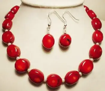 New Charming women Jewelry White Akoya Pearl & red coral necklace earring Wholesale and retail
New Charming women Jewelry White Akoya Pearl & red coral necklace earring Wholesale and retail