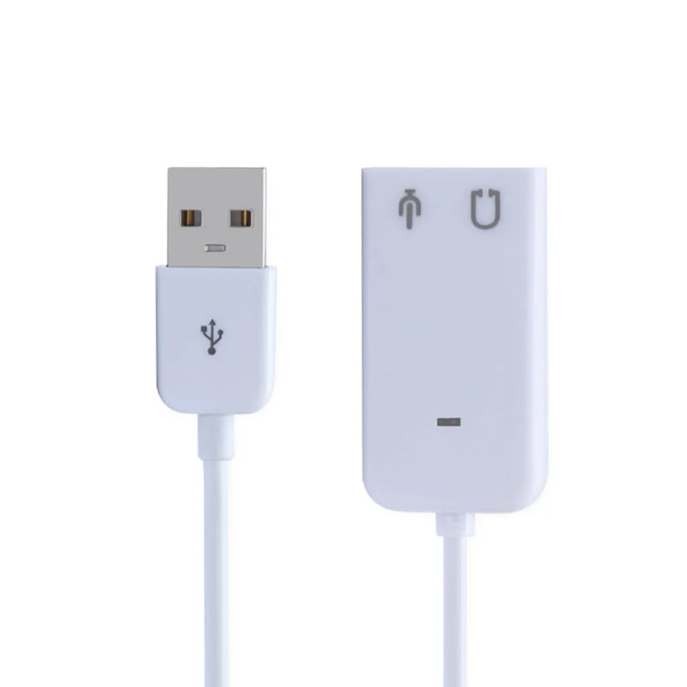 NOYOKERE 3D White 2.0 Virtual 7.1 Channel External USB Audio Sound Card Adapter Sound Cards For Laptop PC With Cable
NOYOKERE 3D White 2.0 Virtual 7.1 Channel External USB Audio Sound Card Adapter Sound Cards For Laptop PC With Cable