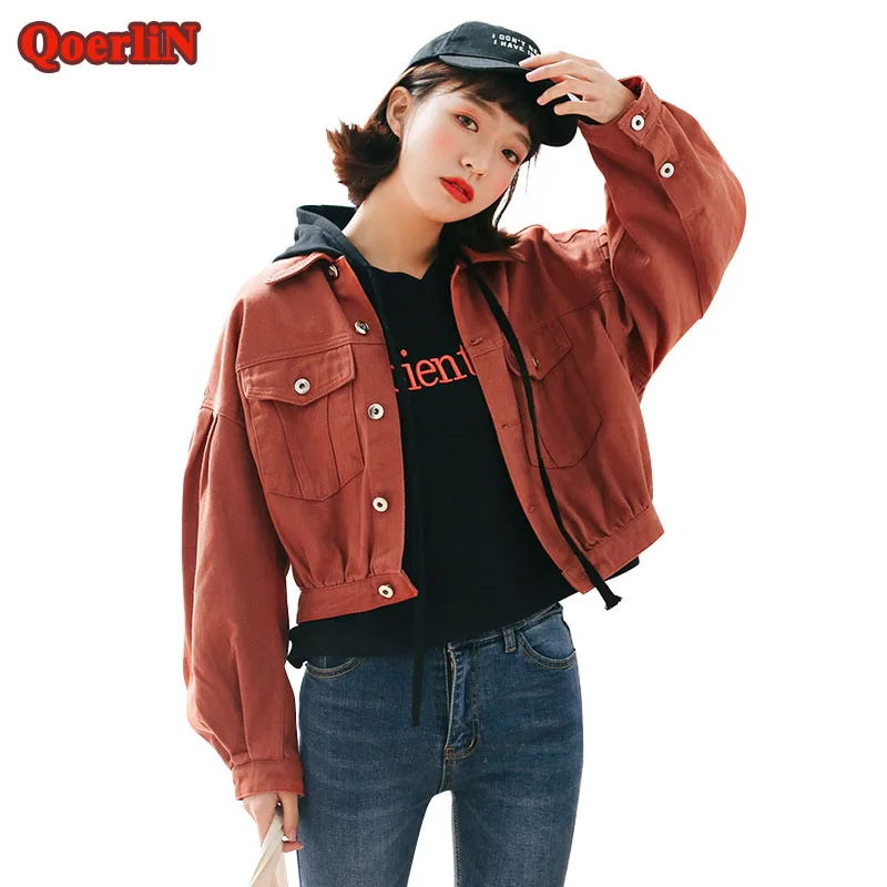 QoerliN Summer Fashion Short Baseball Bomber Jacket Coat Women 2018 Harajuku Spring Long Sleeve Jeans Girls Outerwear Plus Size
QoerliN Summer Fashion Short Baseball Bomber Jacket Coat Women 2018 Harajuku Spring Long Sleeve Jeans Girls Outerwear Plus Size
