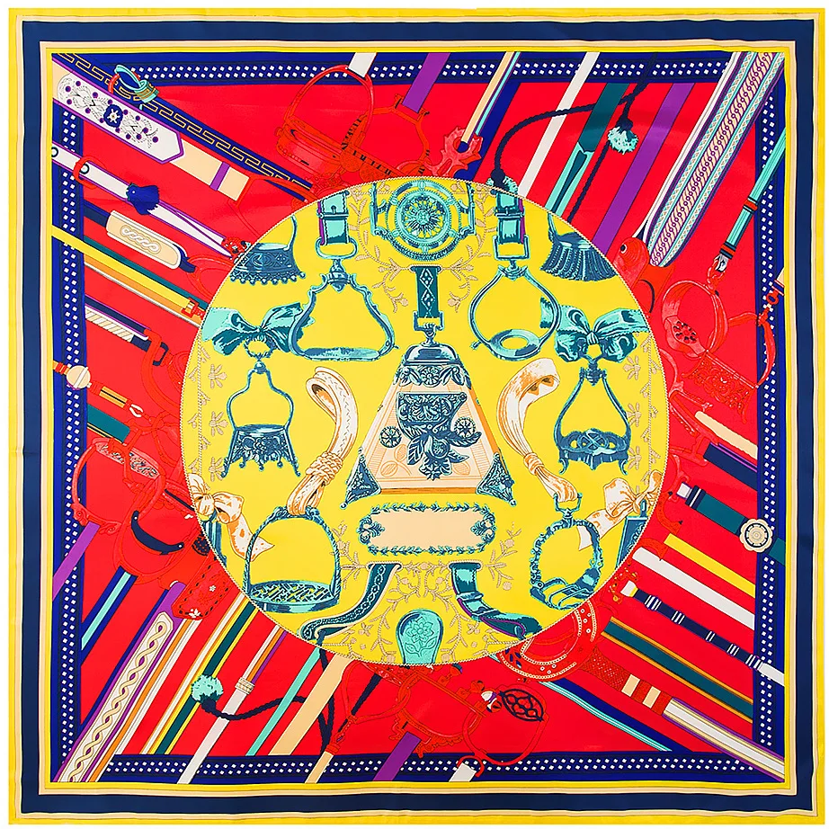Fashion Twill Silk Women Scarf 130*130 Fashion Euro Belt Saddle Print Square Scarves Wraps Brand Quality Gift Large Silk Shawls
Fashion Twill Silk Women Scarf 130*130 Fashion Euro Belt Saddle Print Square Scarves Wraps Brand Quality Gift Large Silk Shawls
