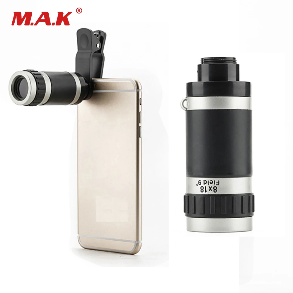 Black 8x18 Times Zoom Optical Monocular Mini Mobile Phone Telescope Camera Len Pocket Monocular
Black 8x18 Times Zoom Optical Monocular Mini Mobile Phone Telescope Camera Len Pocket Monocular
